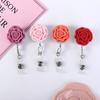 Name Tag Badge Reels Lanyard Badge Chest Pocket Clip Badge Holder Easy Pull Buckle Reel Clip
