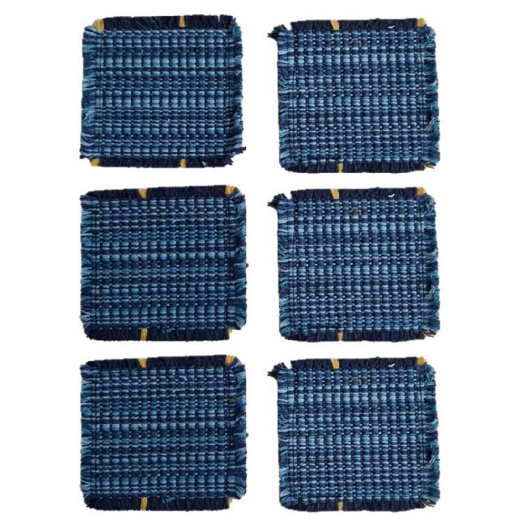 

6 Piece Cotton Rope Drink Coasters Farmhouse Coastal Theme Beverage Cup Mats For Coffee Shops And Household Decors Use 1