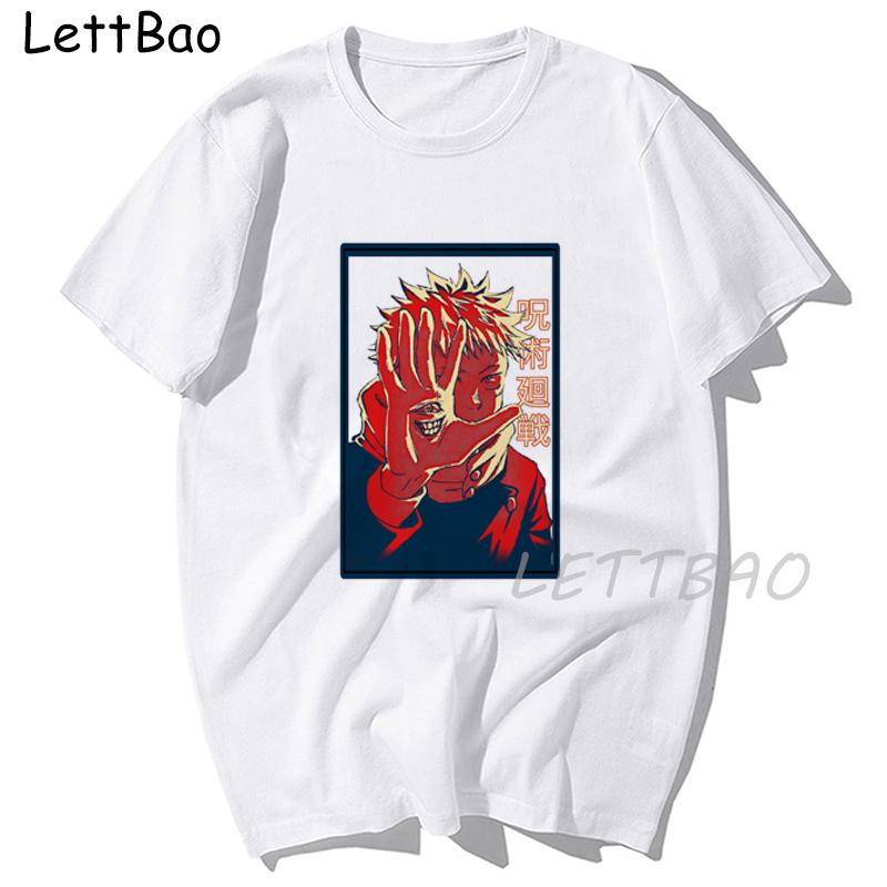Anime Jujutsu Kaisen Manga T Shirt Unisex Women Harajuku Casual Yuji Itadori Graphics 100 Cotton Oversized