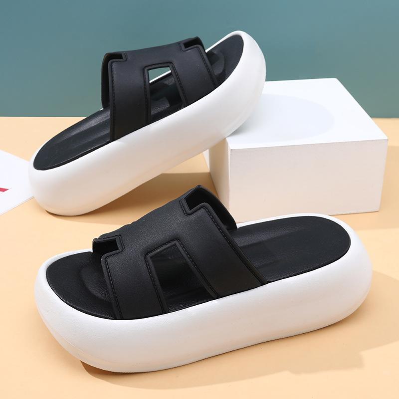 Summer women's fashion non-slip wear-resistant thick bottom heightening versatile casual thin word sandals