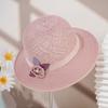 Straw hat women's outdoor travel sunscreen hat bucket hat basin hat elegant versatile women's sun hat breathable adult