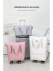 Expandable Large Capacity Travel Bag with Wheels, Double Layer, Foldable, Wet & Dry Separation, Ideal Hospital Carry-on