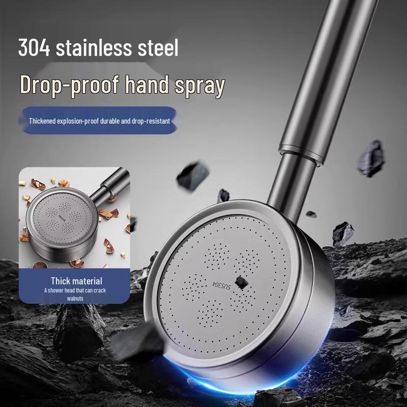 Pure 304 Stainless Steel High Pressure Drop-Proof Shower Head