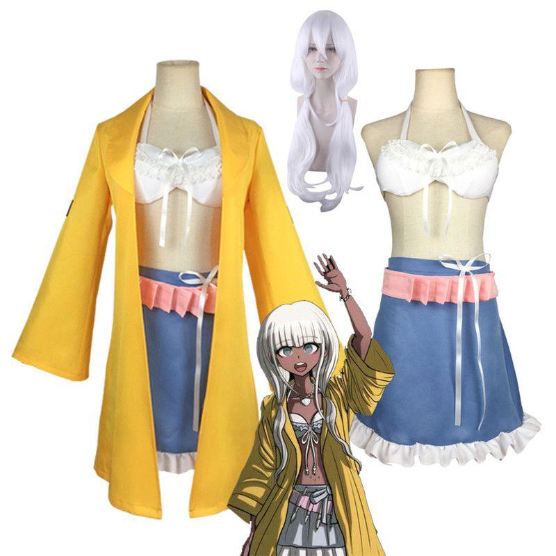 Danganronpa V3 Angie Yonaga Cosplay Costume With Exquisite Workmanship Coat Skirt Wig