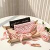 Bikini Briefs Shape Cosmetic Bag Lace Leopard Print Transparent Makeup Storage Pouch Mesh Y2K Toiletry Bag Storage For Travel