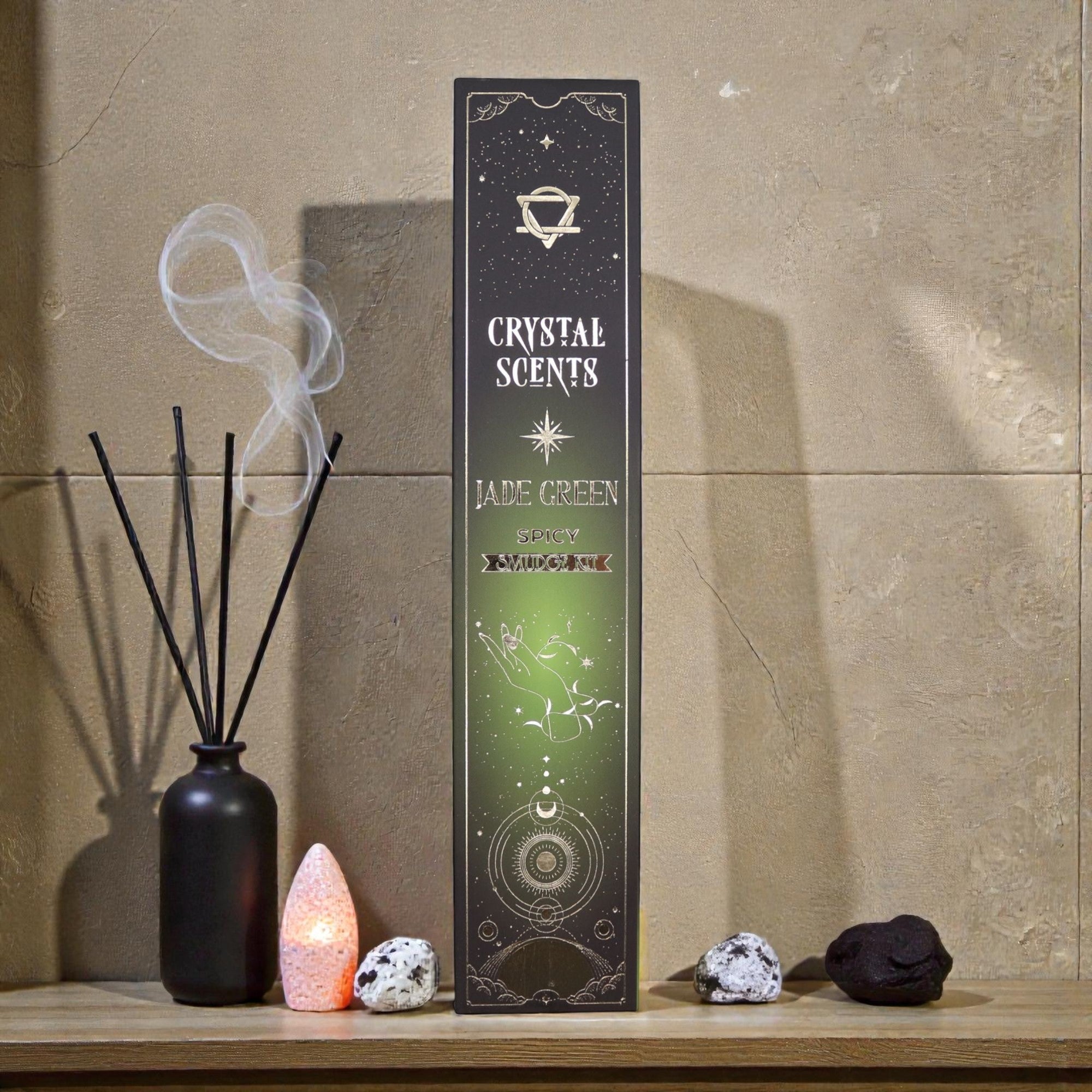 Jade Crystal Scents Smudge Incense – Spicy
