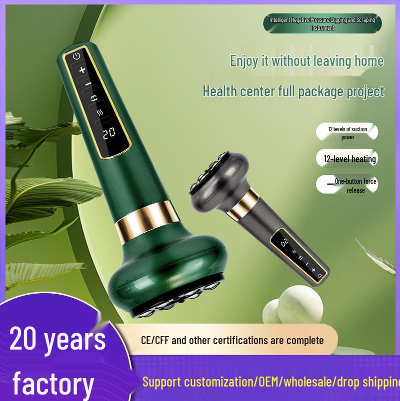 Portable Electric Smart Cupping & Gua Sha Massager Chinese
