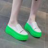 Women's shoes in the summer of 2025 new heelless bag head green bottom trend half slippers women's casual versatile simple fashion