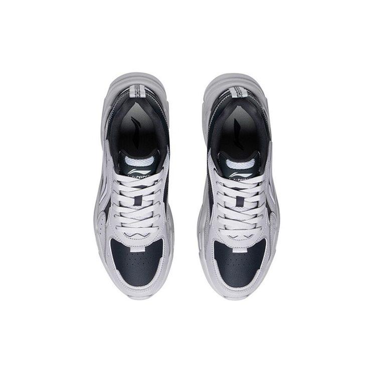 Li Ning Slip Resistant Low Top Sports Casual Shoes Men's Gray Black AGLS171-1