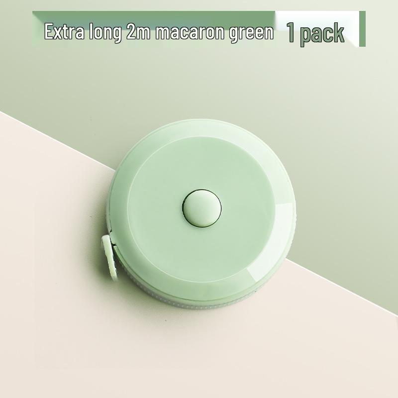 2m Mini Leather Tape Measure - High Precision Soft Ruler for Clothing Measurements: Hips, Waist, Chest.