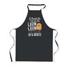 Kitchen Apron - PLANETEE - Chow Chow - Black - Breton Print - 90x60 Cm