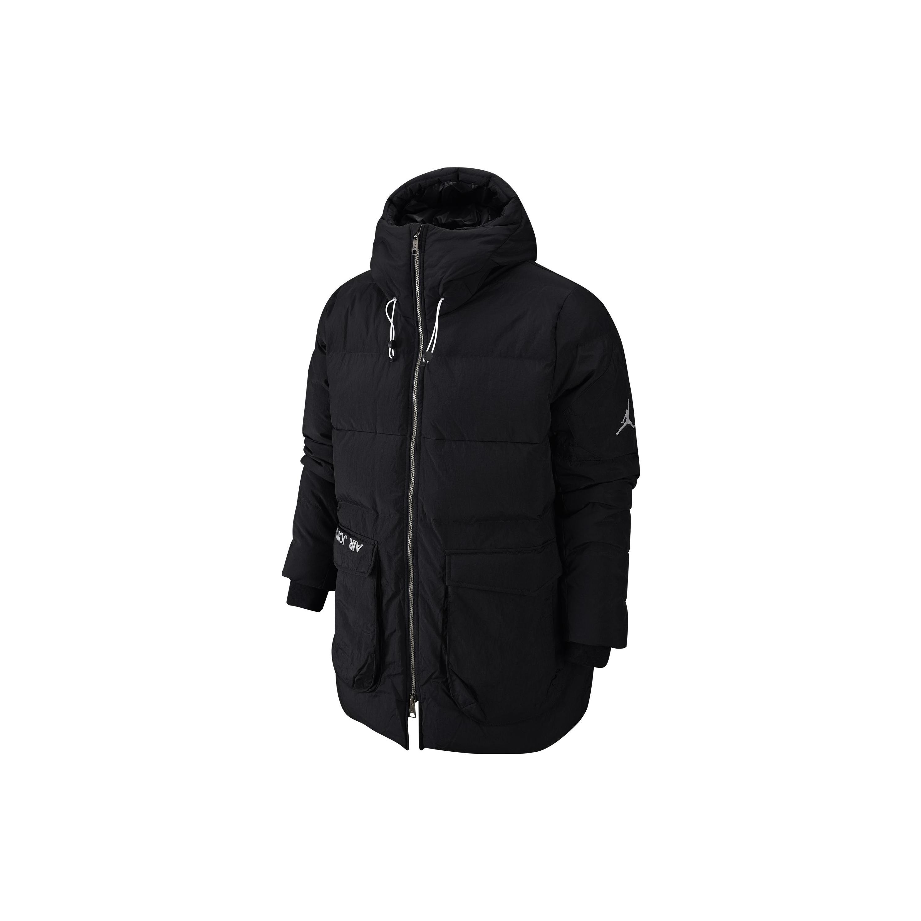 Jordan Down Jackets Men s Black Hooded Moderate Other DZ4552-010 S