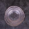 Japanese Gold Rim Hammered Glass Bowl - Fruit Salad & Sushi Plate Tableware