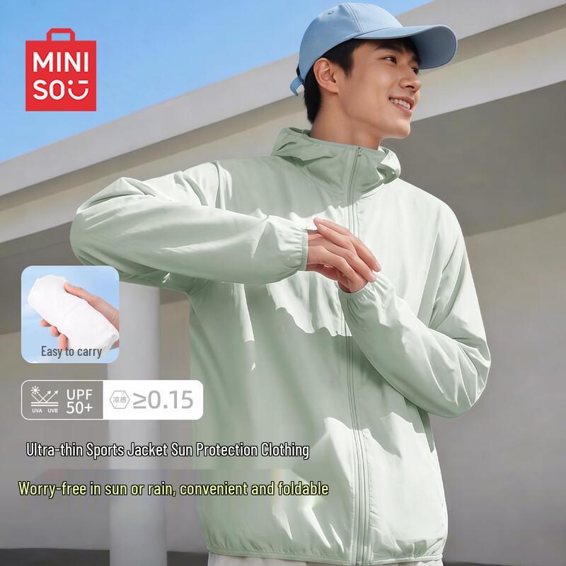 

MINISO Unisex Breathable Lightweight Hooded Sun Protection Jacket L