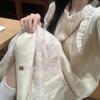 French Long-sleeved Lace Fairy Dress Female Autumn and Winter Senior Design Sense Sweet and Thin Velvet First Love Coffee Break Dress