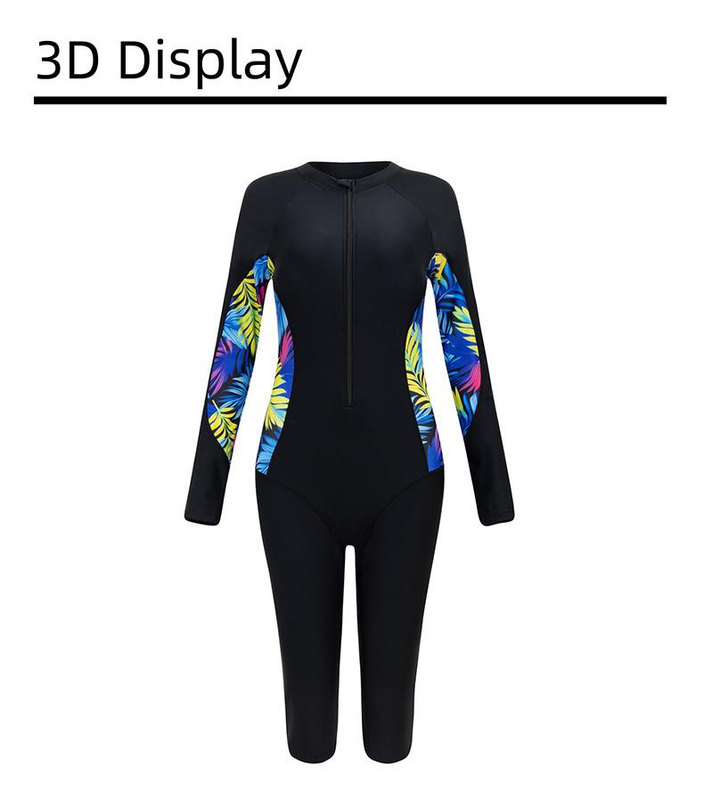 Muta da Surf Stile Mediorientale 2025 - Tuta Intera con Zip e Maniche Lunghe Modellante