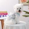 Haustierkleidung Frühling und Herbst kleiner Hund Welpe glücklicher Hund Katze warme und bequeme Kleidung Seersucker Camisole