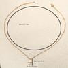 Personalized Minimalist Style Gold Color Cross Pendant Necklace Ladies Fashion Trend Party Jewelry Accessories Gifts