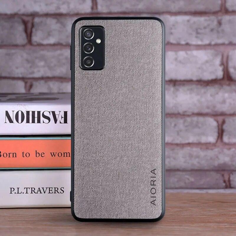 

Чехол для Samsung Galaxy M52 5G, роскошный текстильный кожаный чехол из мягкого ТПУ, жесткий чехол для телефона samsung galaxy m52, чехол Funda M52 5G