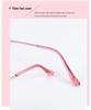 Women's Rimless Diamond Cut Anti-Blue Light Resin Reading Glasses