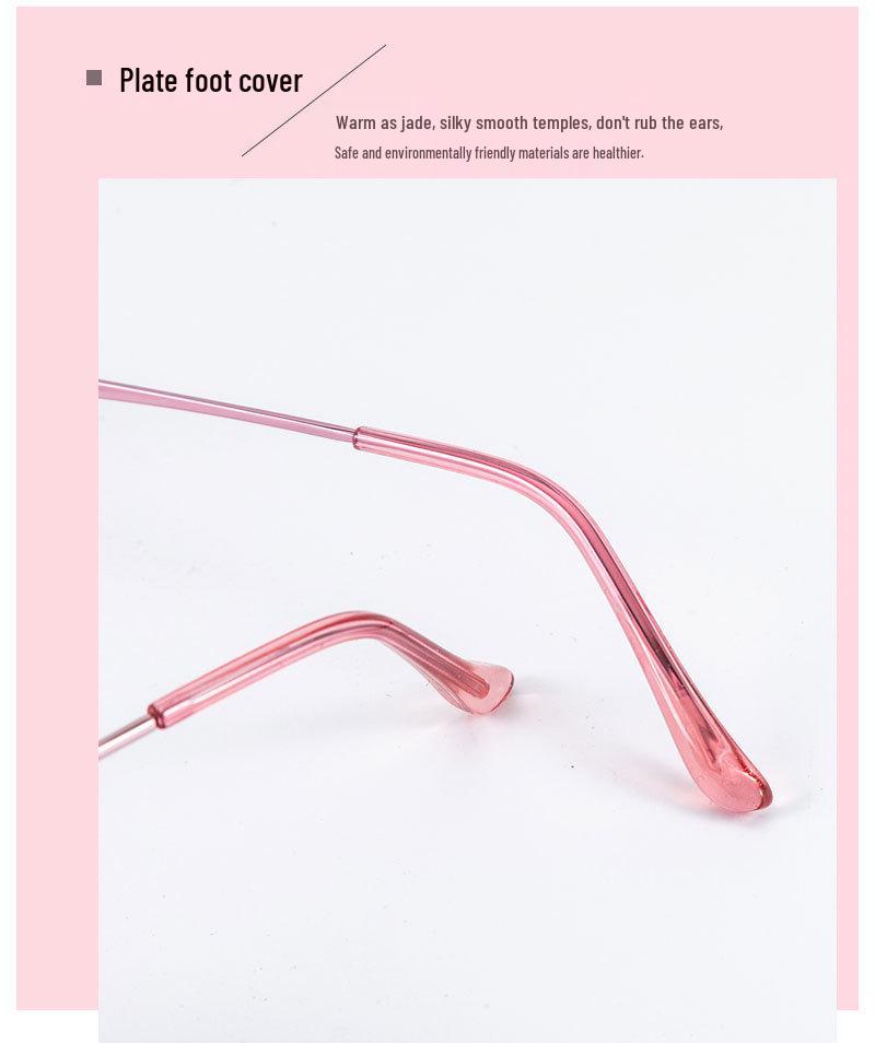 Women's Rimless Diamond Cut Anti-Blue Light Resin Reading Glasses