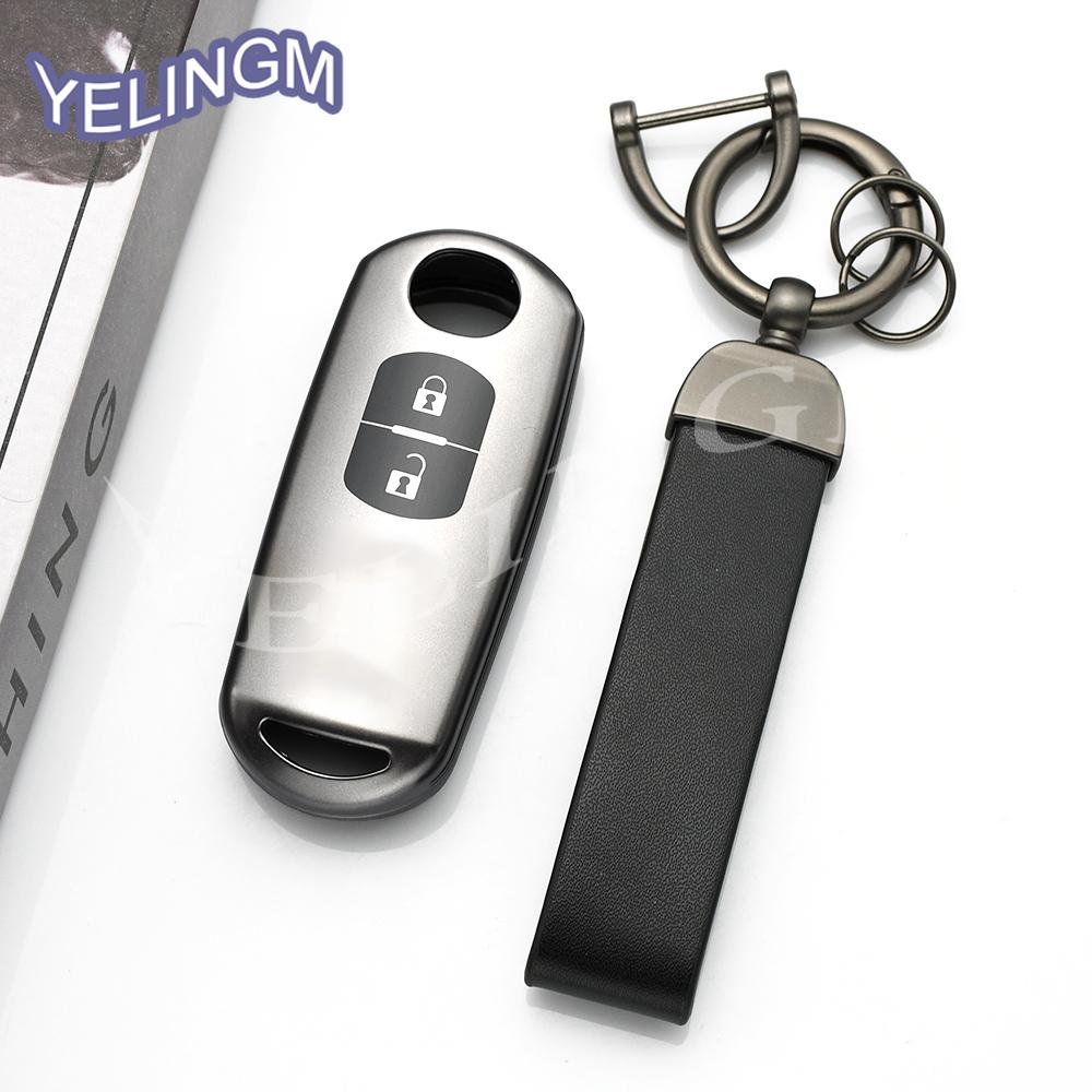 2 3 4 Button For Mazda 2 3 6 Demio Atenza Axela Cx-5 Cx5 Cx-3 Cx7 Cx-9 3 4 Cx30  -  Tpu Car Key Case Key Cover Keychain