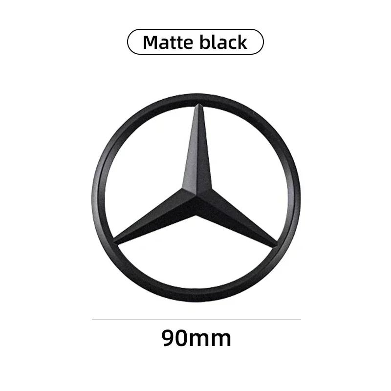 

Car Sticker 2025 Hot New 2025 For Mercedes Benz 9cm ABS Car Rear Decal Trunk Emblem Sticker For Mercedes Benz S320 W164 W203 W20 матовий чорний колір