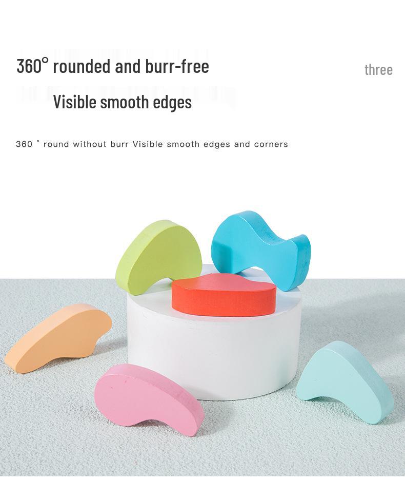 Rainbow Wooden Color Recognition Puzzle for Early Education and Child Development