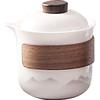 Portable Mutton-Fat Jade White Porcelain Kung Fu Tea Set