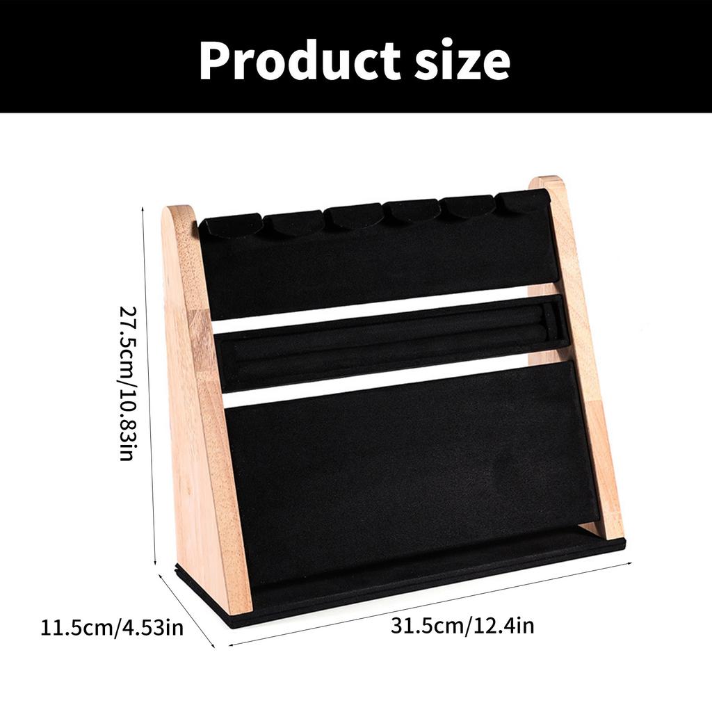 Multifuntional Jewelry Organizers Bracelet Holder Necklace Holder Stylish Storage Rack Rings Tray Present for Collectors