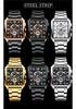 Binbond Men's Retro Multifunctional Waterproof Luminous Square Calendar Watch