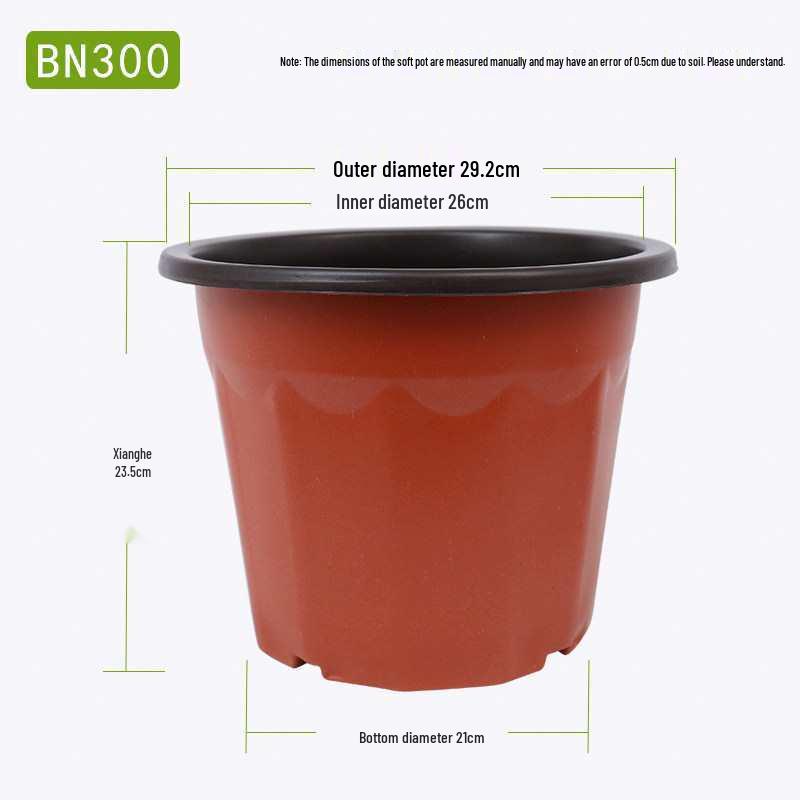 Large Disposable Seedling and Flower Pot, Double Color, Soft Plastic