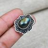 Labradorit Edelstein Handgefertigter Massiver 925er Sterling Silber Schmuck Jubiläumsring Für Sie