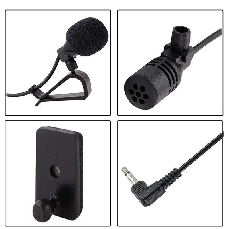 Car Microphone Audio Navigation Wired Clip External Wires Auto Mics Radio 3m Long Mic Stereo 3.5mm Mono 2.5mm SM Lotus Jack PlugGood product