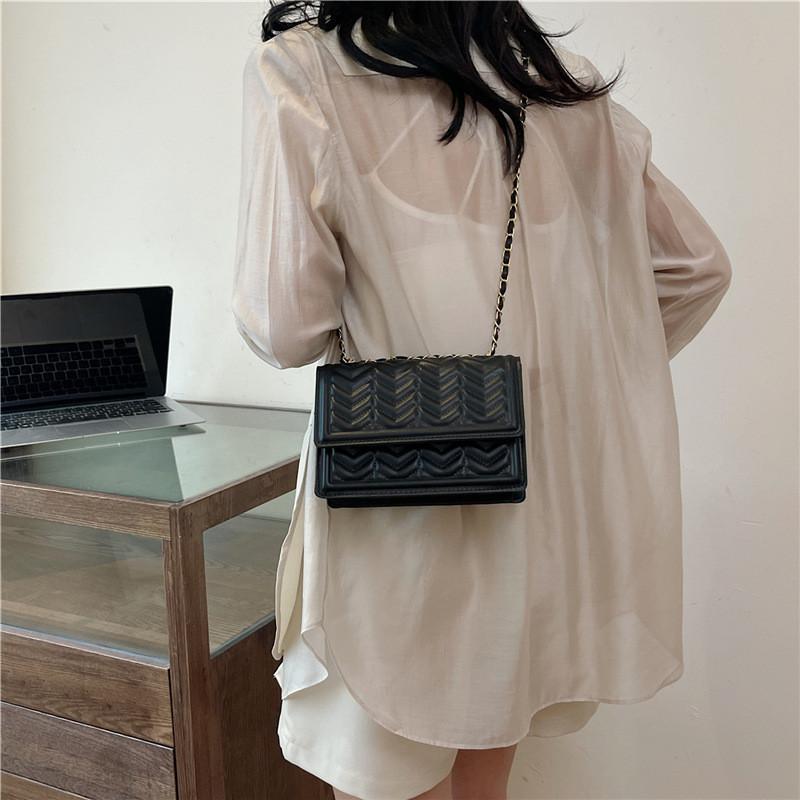 Trendy Street Fashion Pu Shoulder Bag Stylish Underarm Chain Crossbody Bag For Women