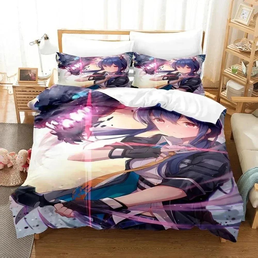 3D Print Anime Game Arknights Bedding Set Bedroom Soft Modern Bedspreads Comefortable Duvet Cover Quilt Cover And Pillowcase