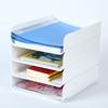 A4 Vertical Document Letter Letter Storage for 4-tier Tray, Case, Tray, Books, Etc. (4pcs/set, White)