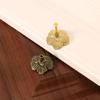 Brasses Flower Cabinet Pattern Knob Kitchen Cabinet Door Handle For Elegant Furniture Hardware Suitable For Humid Environment