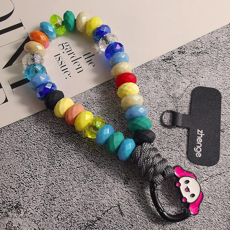 

Изысканная ручная работа, бусины, веревка для подвешивания мобильного телефона, женский стиль Instagram, подвеска на сумку, дофамин, цветные бусины, ручная работа, плетеная веревка, запястье Black Long Clip