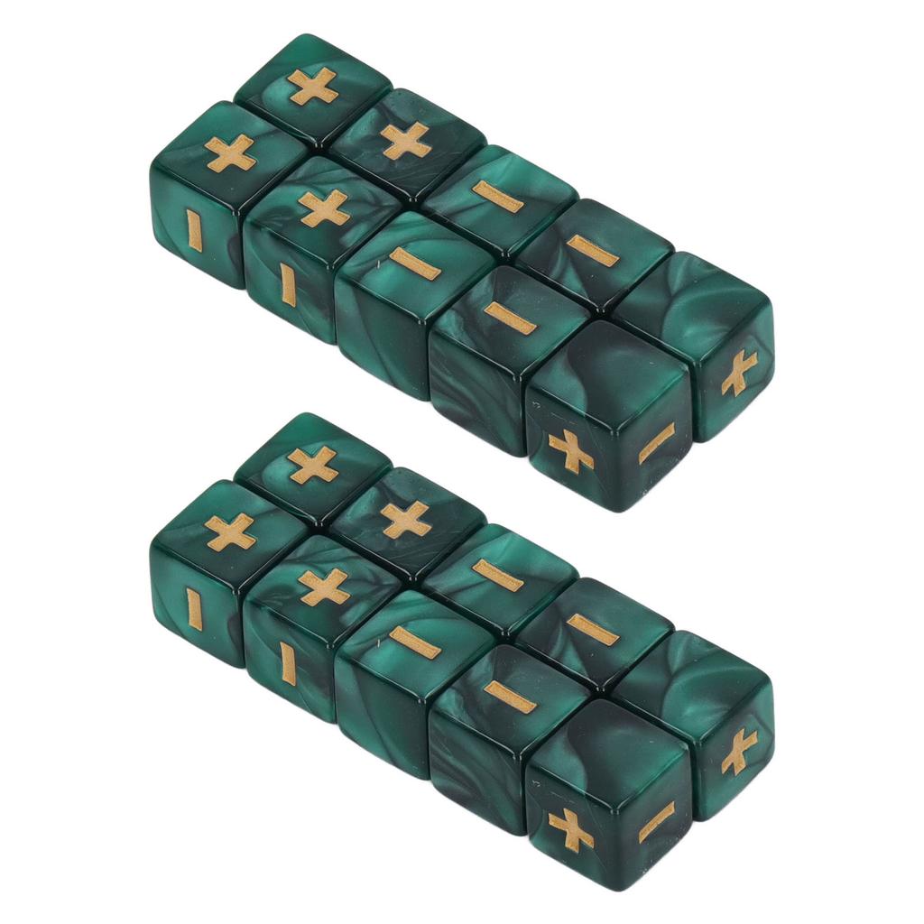 20Pcs 16mm Dice Set Math Operation Calculation Minus Sign Plus Toys for Kids Classroom Teaching