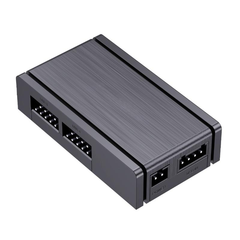 

Compactly USB Hub 9Pin USB 2.0 Splitter Featuring Magnetic Base And Multiple Device Connectivities For Office Home Use 1