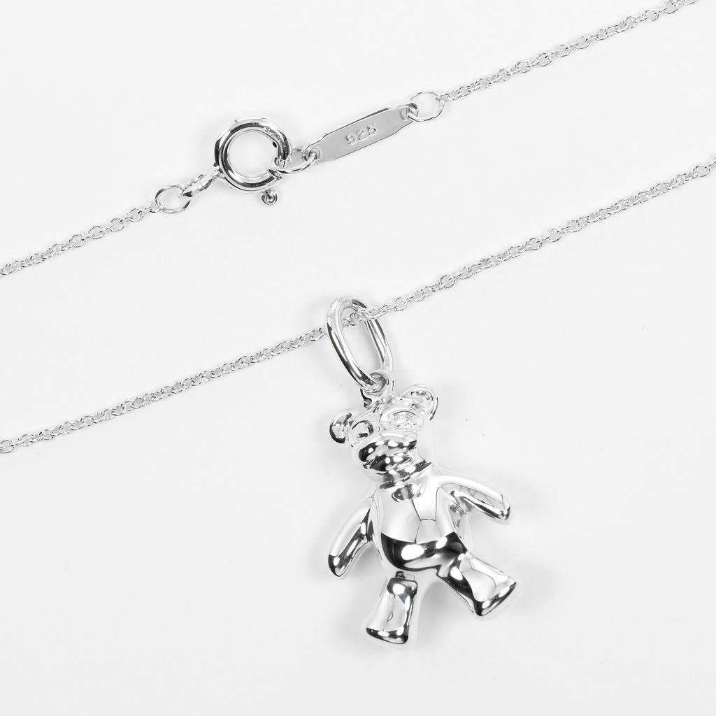 TIFFANY&Co. Teddy bear Necklace Silver925 6g Women Used