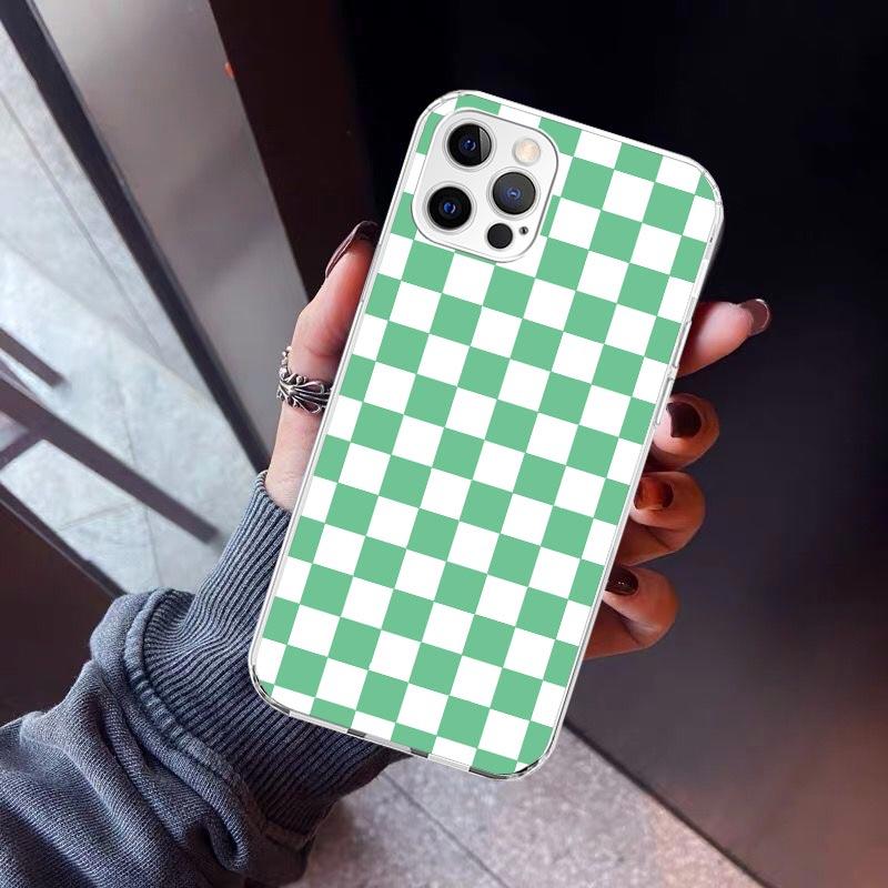 Retro Classic Chess Board Grid Phone Case For iPhone 17 Air 11 13 Mini 14 15 Plus 16 12 Pro Max 16E SE 7 8 Pattern Soft TPU Back