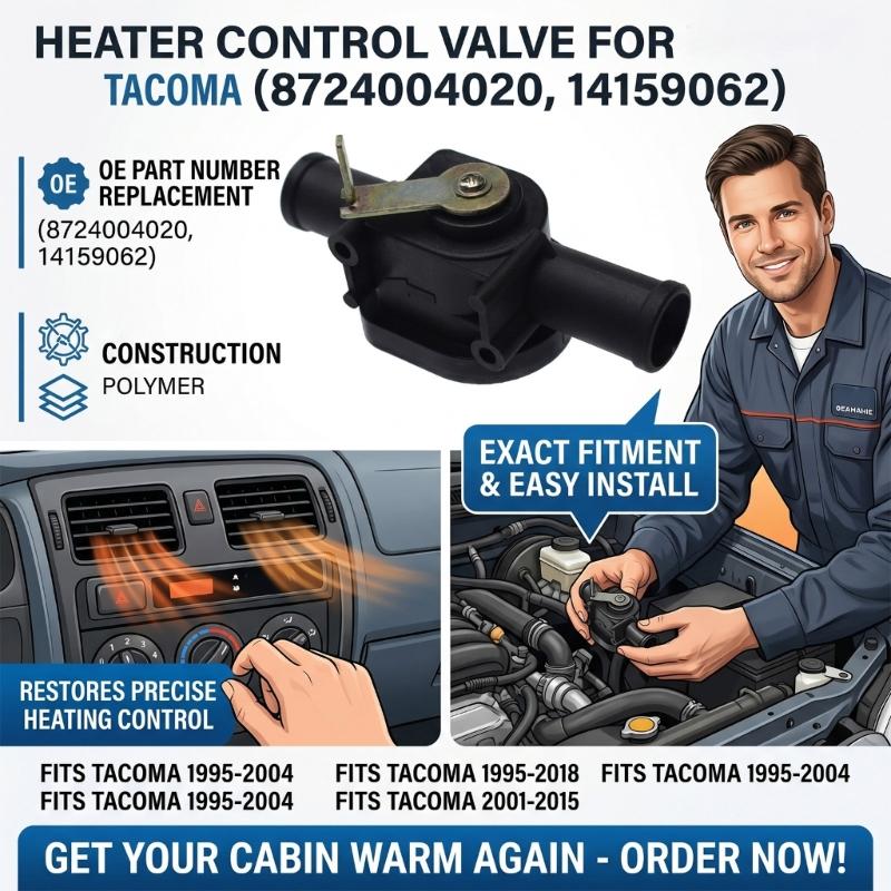 Universal Heater Control Valves 8724004020 14159062 Optimized For Efficient Flow Improved Cabin Warmth Simple DIY Setups