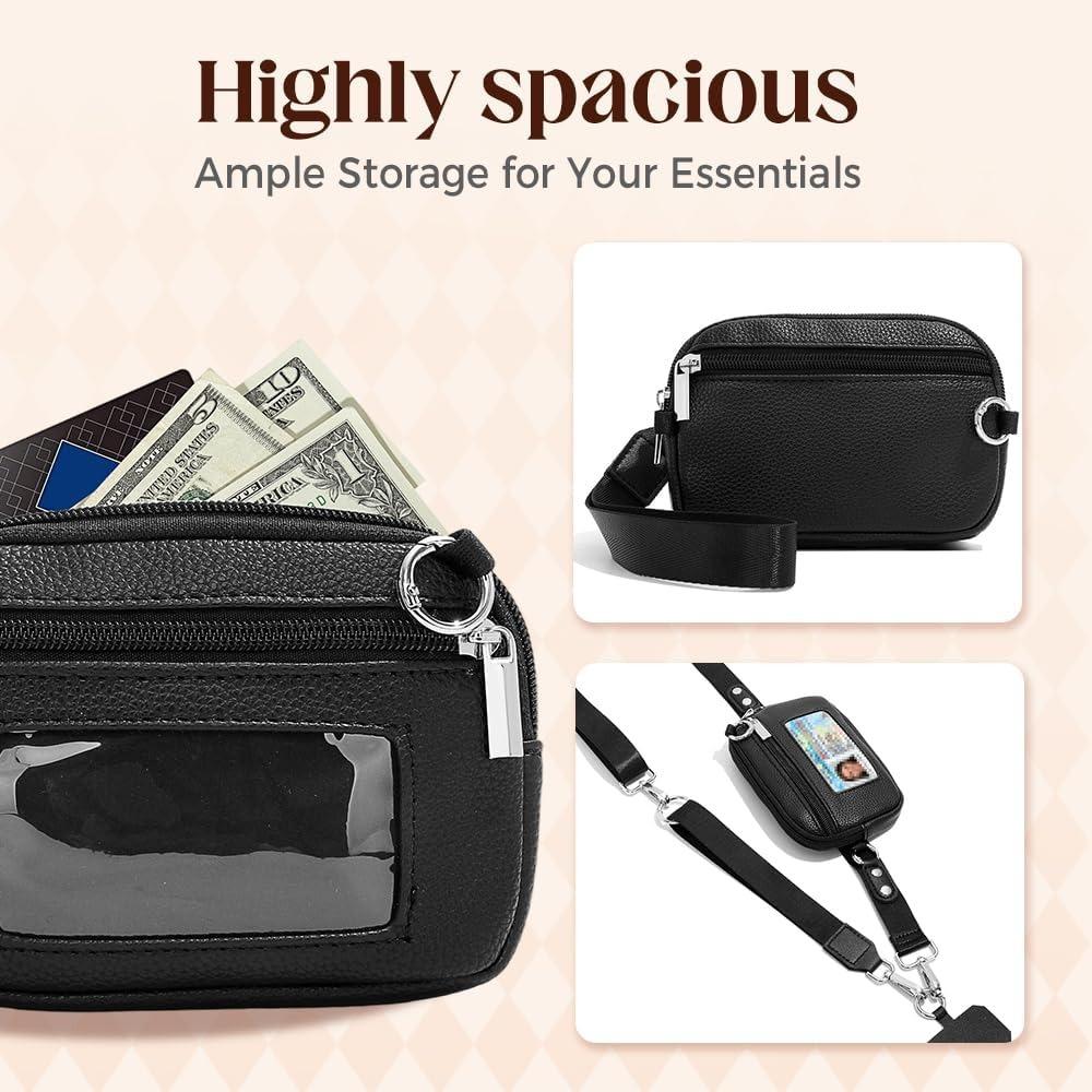 Verstellbares Handy-Lanyard, Crossbody-Gurt, 360° drehbare Befestigungslaschen, Clip-and-Go-Gurt für Handy mit Geldbörse, Crossbody