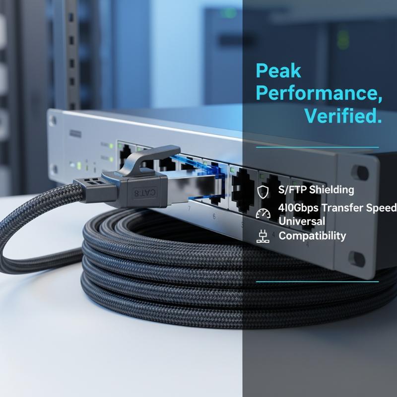 CAT8 Ethernet Cable 40Gbps - RJ45 High Speed Network Cord for Router Smart TV Low Latency Connection