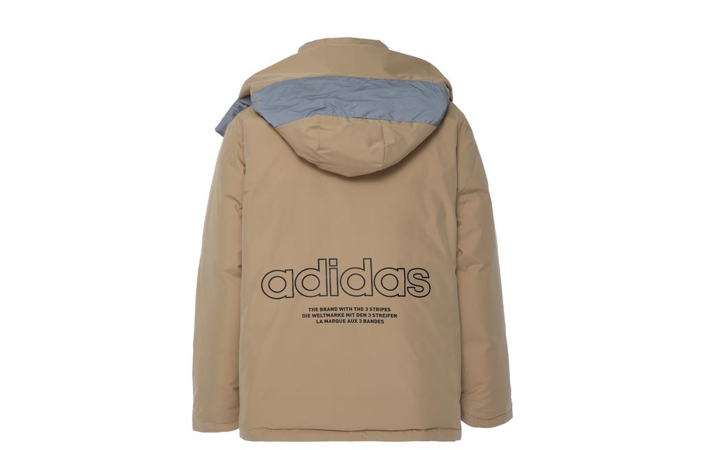 adidas Originals Trefoil Collection Outfit Down Jacket Winter Men's Ecru H66018