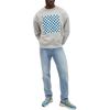 Coach Ss24 Checkered Crew Neck Pullover Long Sleeve Sweatshirt Men sweatshirt Light-Gray CO828-LEB