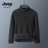 JEEP SPIRIT Men's Fleece Lined High-Neck Sweater