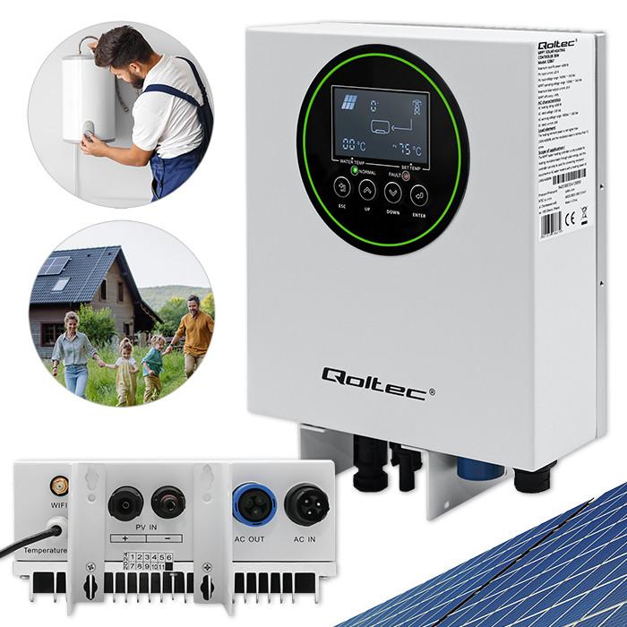 Qoltec Inwerter Przetwornica Solarna Do Grzania Wody Eco Solar Boost | Mppt | Bypass | Lcd | 3Kw/4Kw | Wi-Fi